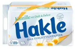 Hakle® Kamille, Toilettenpapier 1 Packung = 8 Rollen zu je 150 Blatt