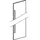 Geberit iCon Spiegeltür Hochschrank 36 cm Weiß Matt