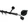 GARESA Gardinenstange GARESA "BLATT", schwarz, L:110cm Ø:20mm, Kunststoff, Metall, Gardinenstangen, Vorhanggarnitur, Kunststoff, verlängerbar, mit Ringe