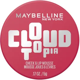Maybelline New York Cloudtopia Wangen- & Lippen Mousse, 2-in-1 Blush & Lippenfarbe für 14H Halt, Luftig-leichte Textur & mattes Finish, Nr. 02 Ethereal Rouge, 5g