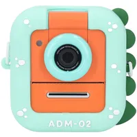 Digitalkamera – 48-MP-Thermodruckkamera, Kinderdruck-Digitalkamera, Kinderkamera mit 180 Grad Drehbarem Objektiv, Kleine Kamera mit 2,4-Zoll-Bildschirm für Kinder (ORANGE)