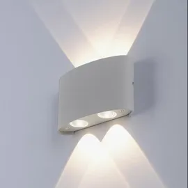 Paul Neuhaus Außenwandleuchte Aluminium, Kunststoff, Metall, Stahl 8,0 cm inkl. LED grau