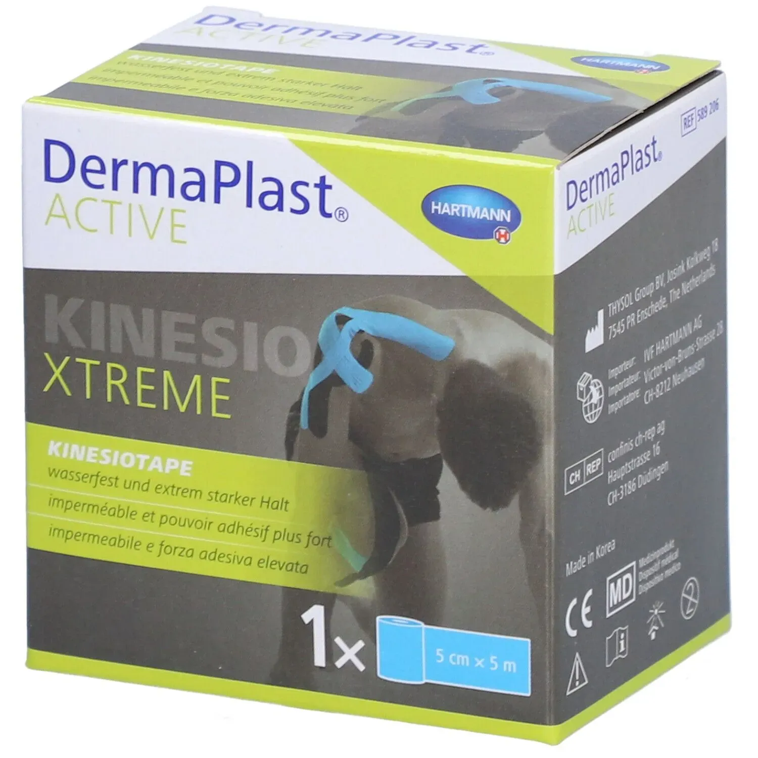 Hartmann Dermaplast® Aktiv-Kinesiotape Xtreme 5cm x 5m bleu