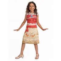 Metamorph Hawaii-Kostüm Vaiana 2 – Kostüm für Kinder, Kostümkleid der Südsee-Prinzessin von Disney rot 128-134