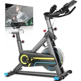 ANCHEER Heimtrainer Fahrrad, Indoor Hometrainer mit APP Magnetronschwungrad, Pulsmesser und Flaschehalter Benutzergewicht bis 150kg