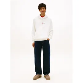 Tommy Hilfiger TJM REGULAR SIGN BACKPRINT Kapuzensweatshirt Herren Weiß XXL