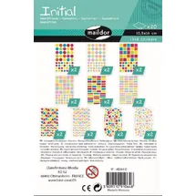 Maildor Sticker Initial 20 Stickerbogen 10,5x16cm mehrfarbig