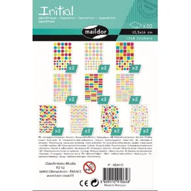Maildor Sticker Initial 20 Stickerbogen 10,5x16cm mehrfarbig