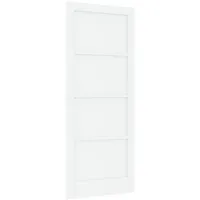 VidaXL Innentür 'ORKDAL'Weiß 86x211x4 cm Kiefernholz