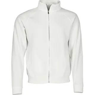 Fruit of the Loom PREMIUM SWEAT JACKET - Herren Sweatjacke in versch. Farben und Größen, weiß, S