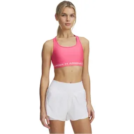 Under Armour Crossback Mid Bra Pink/Weiß M