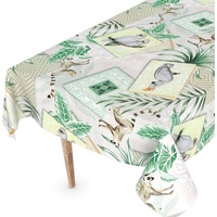 ANRO Wachstuchtischdecke Wachstischdecke Tischdecke abwaschbar Gartentischdecke Wachstuch Eckig rund