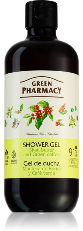 Green Pharmacy Body Care Shea Butter & Green Coffee Duschgel 500 ml