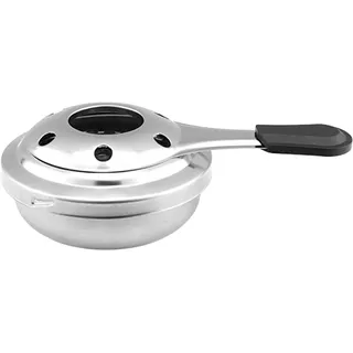 LNJ Alkoholbrenner - Fondue Brenner Aus Edelstahl - Pastenbrenner Zubehör - Spirituskocher Brennpaste Alkohol Brenner - Mini Schokoladenkäse Topfbrenner Alkoholkocher Für Camping (1 Stück)