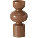 Boltze Vase NELIKA, H 29 cm - Braun - Glas - lackiert