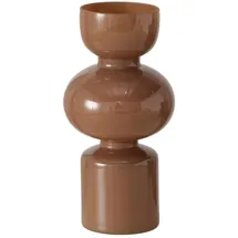 Boltze Vase NELIKA, H 29 cm - Braun - Glas - lackiert