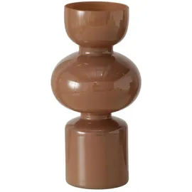 Boltze Vase NELIKA, H 29 cm - Braun - Glas - lackiert