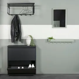 Spinder Billi 75 x 77,5 x 22,5 cm pulverbeschichtet schwarz / schwarz