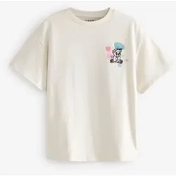 Next Oversize-Shirt Oversize-T-Shirt mit Grafikprint (1-tlg) weiß 152 (12 J.)