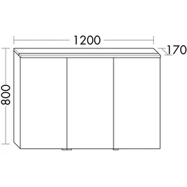 Burgbad Eqio 120 cm eiche cashmere dekor