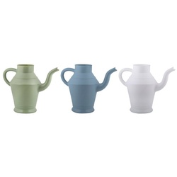 Esschert Design BV Gießkanne (1-tlg), Teekanne im Vintage, grün blau oder weiß farbig sortiert bunt