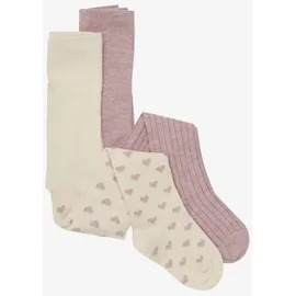 MINYMO Stockings w. Pattern (2-pack) light rose (507) 80\86