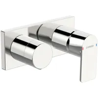 Hansa HANSASTELA Fertigmontageset für Wanne/Brause, Rosette eckig, chrom
