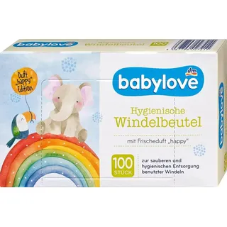 babylove Hygienische Windelbeutel mit Frischeduft