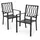 avestar Gartenstuhl 2er Set 2 x 56 x 56 x 85 cm schwarz