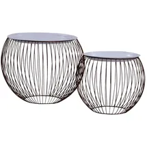 vidaXL Couchtisch 2 Stk. Golden
