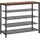 VASAGLE Schuhregal 120 x 92,5 x 30 cm schwarz / schwarz