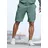 AUTHENTIC LE JOGGER "kurze Sweathose", Herren, Gr. S (44/46), N-Gr, grün, Sweatware, Obermaterial: 60% Baumwolle, 40% Polyester, unifarben, regular fit ca. Mitte Knie, Hosen Sweatshorts, Cargotaschen mit Webdetails