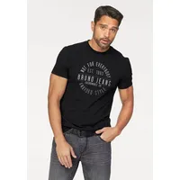 Bruno banani T-Shirt Kurzarm, schmal geschnitten, bedruckt, aus Baumwollmischung