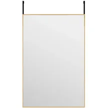 vidaXL Türspiegel Golden 40x60 cm Glas und Aluminium