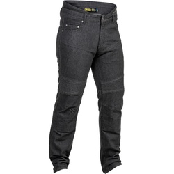 Lindstrands Lejen Motorrad Jeans, schwarz-grau, Größe 48 für Männer