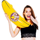 buttinette Aufblasbare Banane, 100 cm