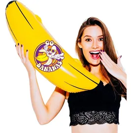 buttinette Aufblasbare Banane, 100 cm
