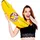 buttinette Aufblasbare Banane, 100 cm
