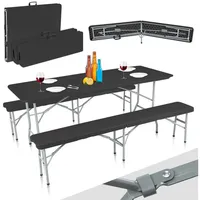 Strattore Bierzeltgarnitur 3-tlg. Schwarz