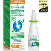 PURESSENTIEL RESPIRATOIRE Spray Nasal Décongestionnant aux HE BIO - 15 ml