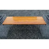 Gabiona Bankauflage TEAK 115 cm