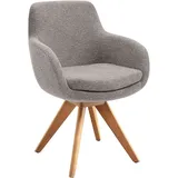 Musterring Esszimmerstuhl Tavia (Set, 2 St), Stativgestell Eiche Bianco, Drehfunktion optional, diverse Farben beige