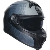 Textour Motorradhelm schwarz S