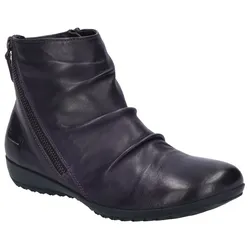 Stiefelette JOSEF SEIBEL "Naly 61", Damen, Gr. 41, lila (aubergine), Leder, casual, Schuhe, Reißverschluss Stiefel, Winterstiefelette mit kleinem Absatz