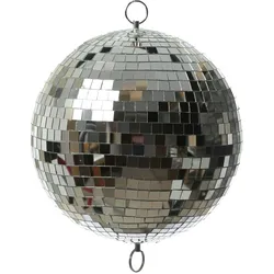 Spiegelkugel 30cm silber Discokugel für Werbe-Dekozwecke Schaufenster