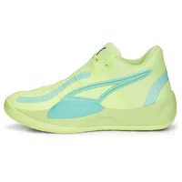 Puma Unisex Adults' Sport Shoes RISE NITRO Basketball Shoe, FAST YELLOW-ELECTRIC PEPPERMINT, 44