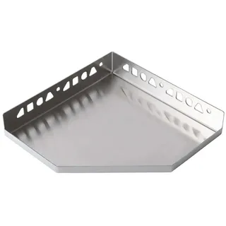 Dalsys Duschablage Ecke 200mm x 200mm Silber Ablage zum Einfliesen, Edelstahl korrosionsbeständig, Bad Accessoires