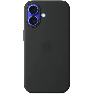 Apple iPhone 16 Silikon Case mit MagSafe - Schwarz