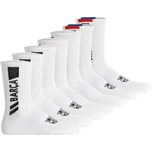 FC Barcelona Unisex Socken 7er Pack Weiß 43-46