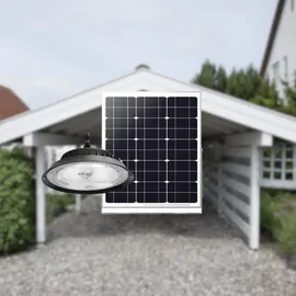 LUXULA Solar Hängeleuchte LED 6W 500lm IP44 schwarz inkl. Fernbedienung